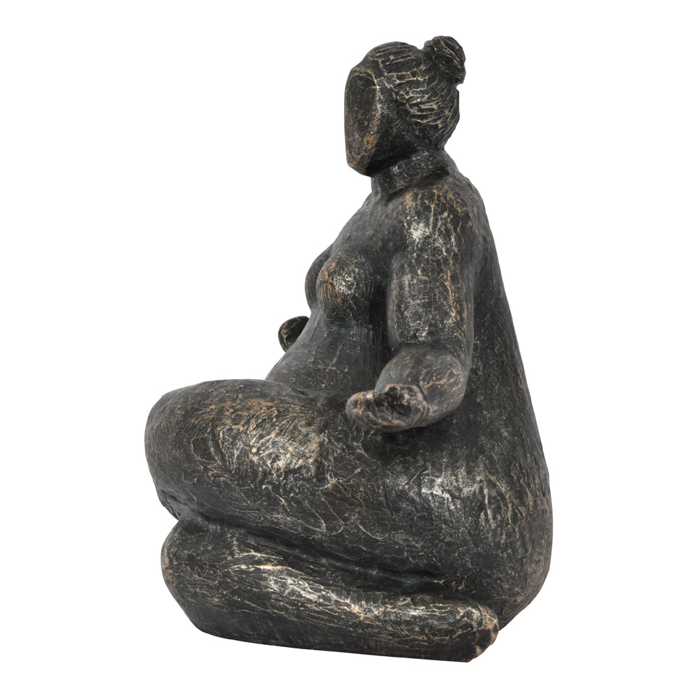 Libra Interiors Freya Meditating Feminine Form Resin Sculpture