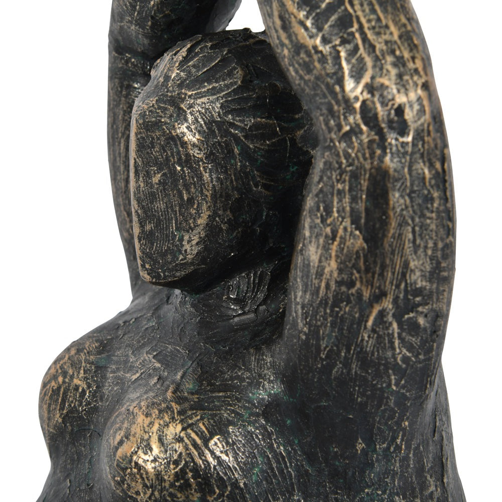 Libra Interiors Iris Praying Feminine Form Resin Sculpture