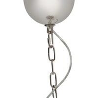 Libra Interiors Niagara Silver Chain 12 Light Pendant Lamp Medium