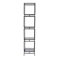 Libra Interiors Abington Black and Tinted Glass Display Unit