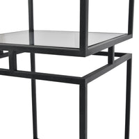 Libra Interiors Abington Black and Tinted Glass Display Unit