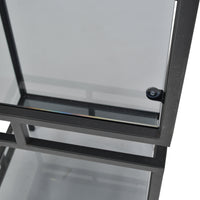 Libra Interiors Abington Black and Tinted Glass Display Unit