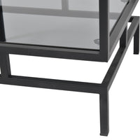 Libra Interiors Abington Black and Tinted Glass Display Unit