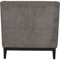 Libra Interiors Theodore Buttoned Armchair in Warm Grey