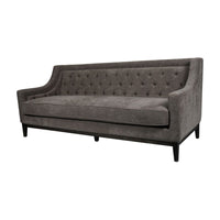 Libra Interiors Theodore Buttoned Sofa in Warm Grey