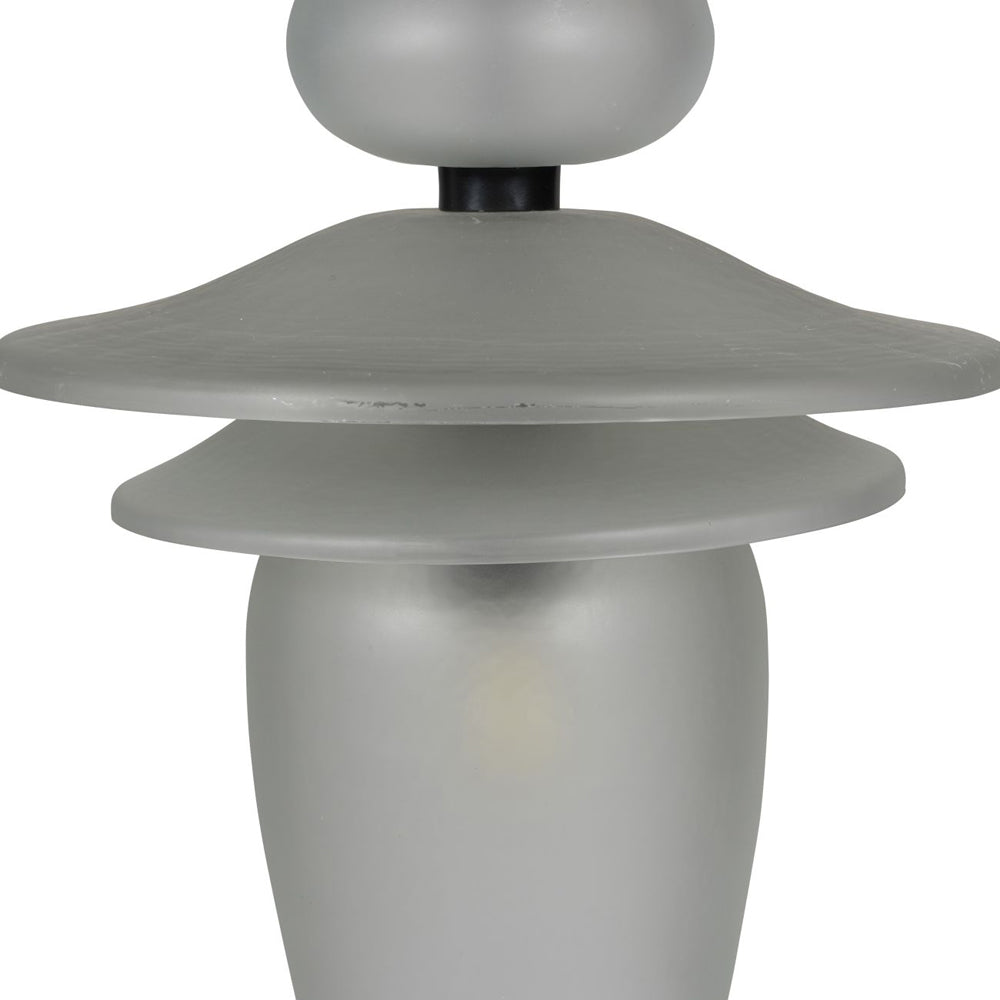 Libra Interiors Astro Lunar Pendant in Matt Frosted Glass