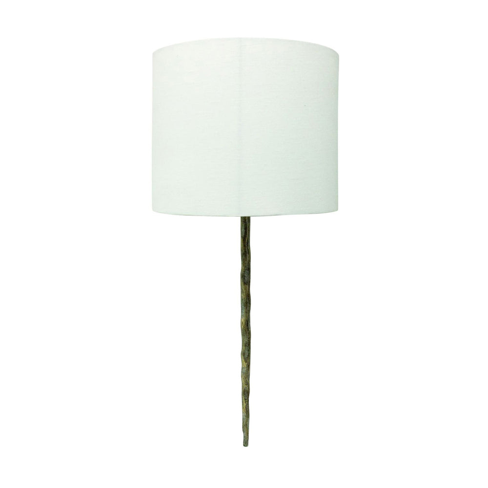 Libra Interiors Patterdale Wall Light with Shade in Aged Gold