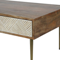 Libra Interiors Linden Bone and Mango wood Coffee Table