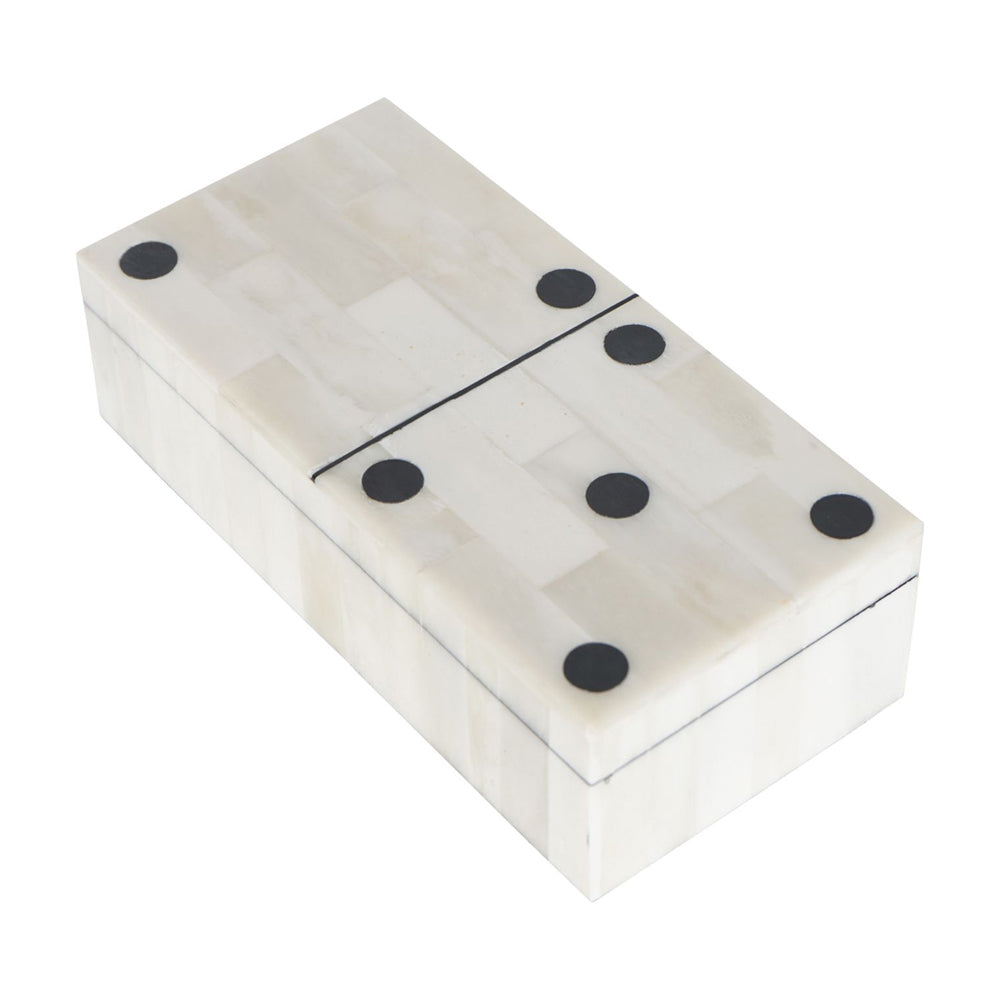 Libra Interiors Chollerford Bone Inlay Dominoes Box