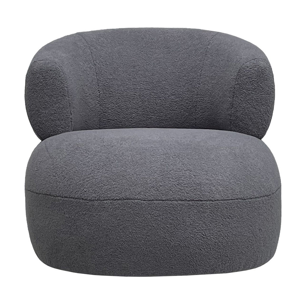 Libra Interiors Luna Occasional Chair in Boucle Grey