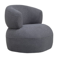 Libra Interiors Luna Occasional Chair in Boucle Grey