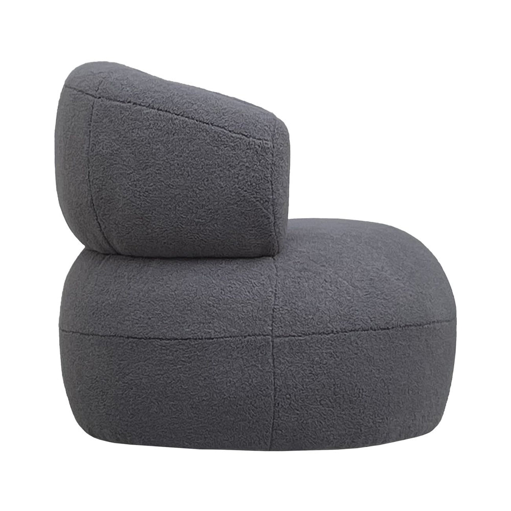 Libra Interiors Luna Occasional Chair in Boucle Grey