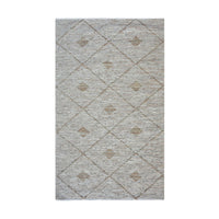 Libra Interiors Lazio Hand Woven Rug in Beige Leather 160x230cm