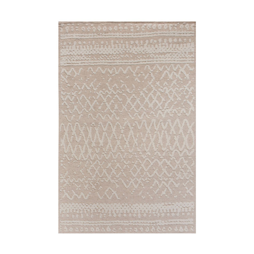 Libra Interiors Canna Knitted Rug in Beige & Ivory 160x230cm