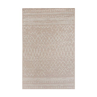 Libra Interiors Canna Knitted Rug in Beige & Ivory 160x230cm