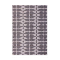 Libra Interiors Ayudar Jacquard Woven Rug in Ivory, Grey & Charcoal 160x230