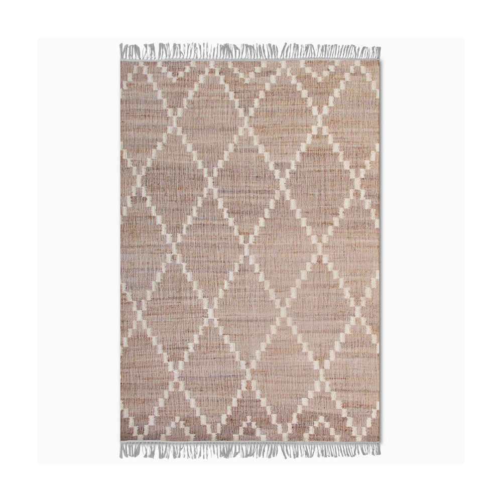 Libra Interiors Laridel Punja Kelim Rug in Natural & Ivory 160x230cm