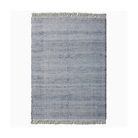 Libra Interiors Ernad Hand Woven Denim & Wool Rug in Grey & Cream 160x230cm