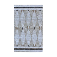 Libra Interiors Yarkon Hand Woven Rug in Ivory & Charcoal 160x230cm