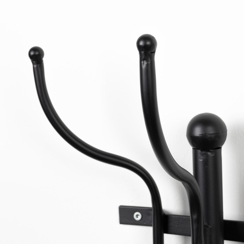 Olivia's Nordic Living Collection Run Wall Coat Rack in Black