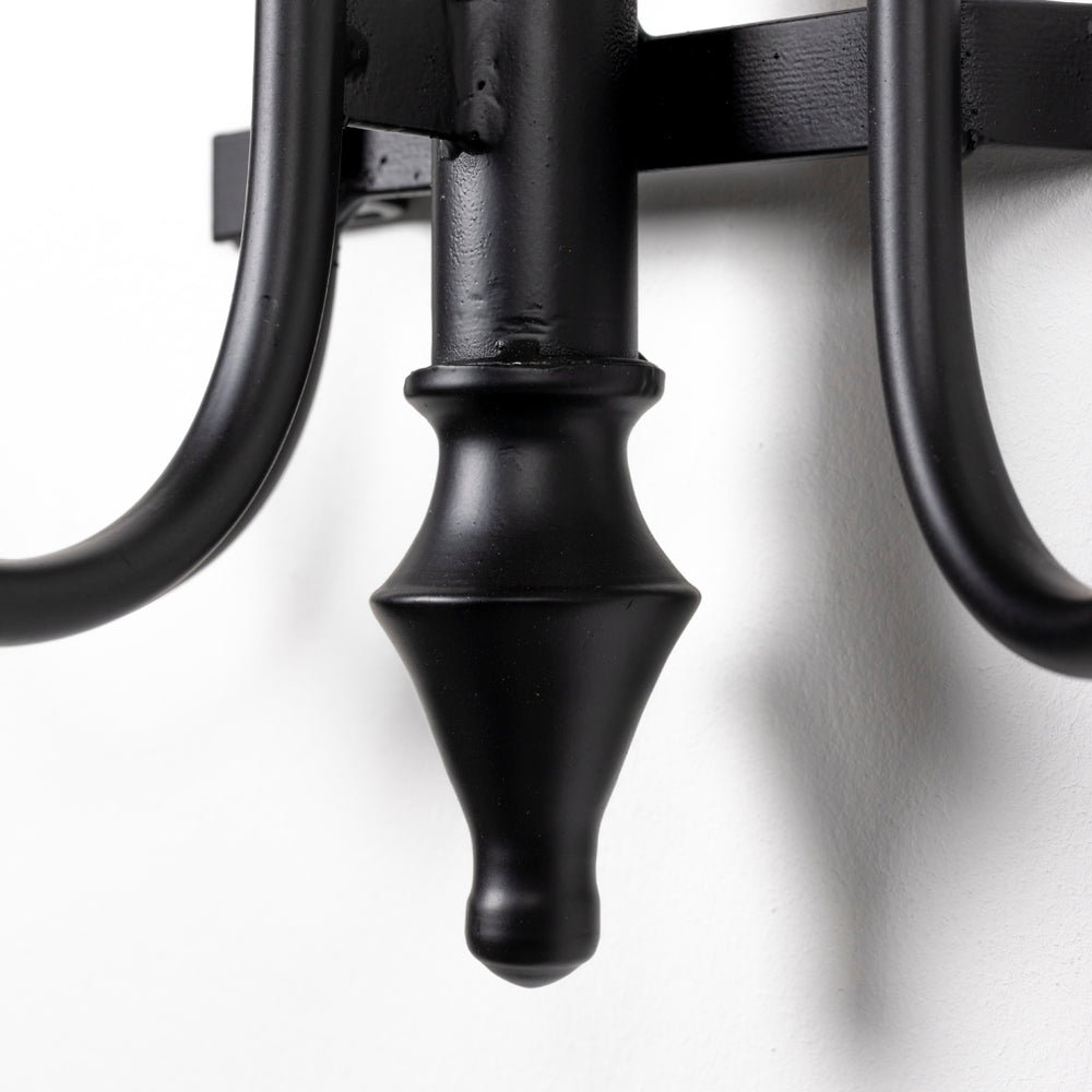 Olivia's Nordic Living Collection Run Wall Coat Rack in Black