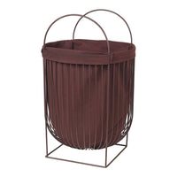 Broste Copenhagen Arlid Laundry Basket in Aubergine