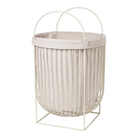 Broste Copenhagen Arlid Laundry Basket in Light Grey