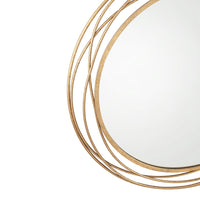 Olivia's Metal Round Wall Mirror in Antique Gold