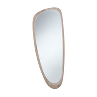 Olivia's Maxie Natural Wood Veneer Teardrop Shaped Mirror