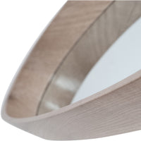 Olivia's Maxie Natural Wood Veneer Teardrop Shaped Mirror