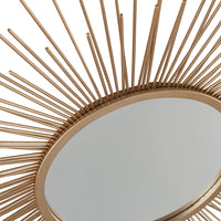 Olivia's Kim Starburst Round Mirror in Gold