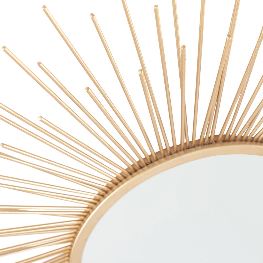 Olivia's Kim Starburst Round Mirror in Gold