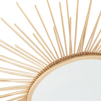 Olivia's Kim Starburst Round Mirror in Gold