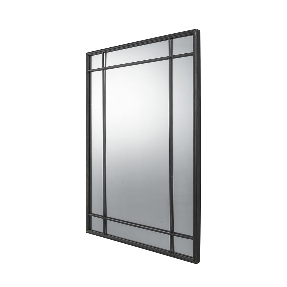 Eliza Antique Metal Rectangular War Mirror - Bronze Pacific Lifestyle 3