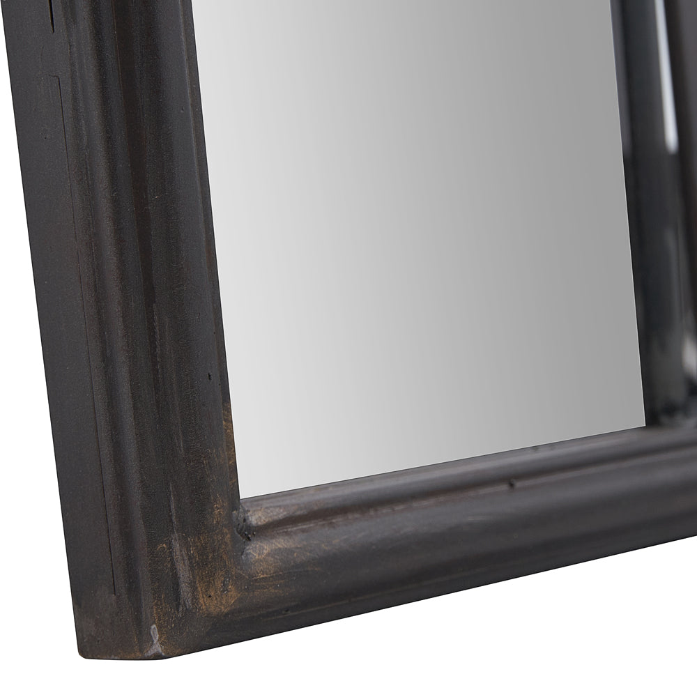 Olivia's Eliza Antique Metal Rectangular Floor Mirror in Bronze