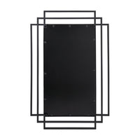 Olivia's Chase Metal Rectangular Multi Framed Wall Mirror in Black