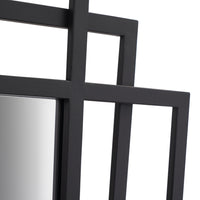 Olivia's Chase Metal Rectangular Multi Framed Wall Mirror in Black