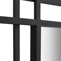 Olivia's Chase Metal Rectangular Multi Framed Wall Mirror in Black