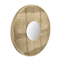 Olivia's Maggie Mirror in Brass Croc