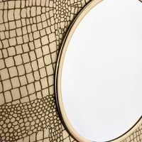 Olivia's Maggie Mirror in Brass Croc