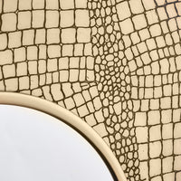 Olivia's Maggie Mirror in Brass Croc