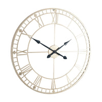 Olivia's Jaylin Antique Metal Round Wall Clock in Gold