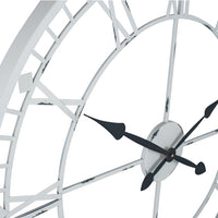 Olivia's Clarrie Metal Round Wall Clock in Soft Grey