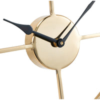 Olivia's Metal Double Framed Wall Clock in Gold