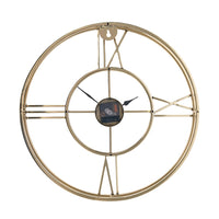 Olivia's Metal Double Framed Wall Clock in Gold