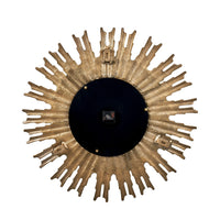 Olivia's Fleur Starburst Wall Clock in Gold