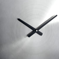 Olivia's Enzo Brushed Nickel Round Wall Clock