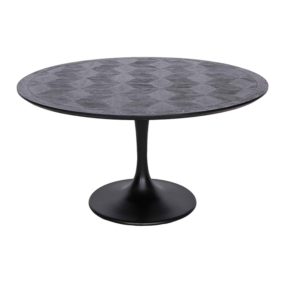 Richmond Blax 4 Seater Round Dining Table in Black