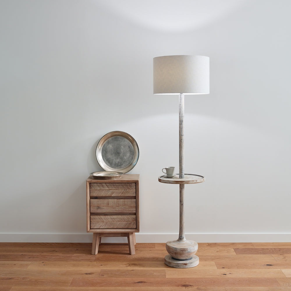 Melville Acacia Wood 3 Drawer Bedside Unit - Sand Wash Pacific Lifestyle 5