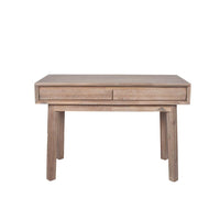 Olivia's Melville Acacia Wood 2 Drawer Desk in Sand Wash